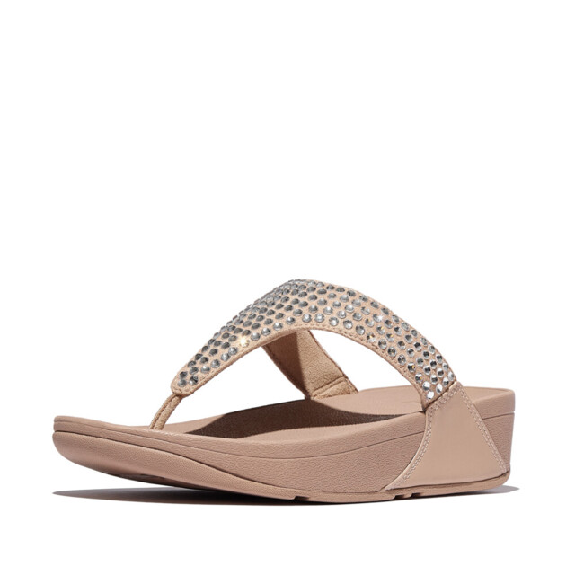 FitFlop Lulu maxi-crystal toe-post sandals E5U large