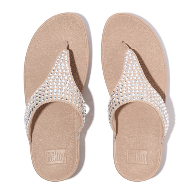 FitFlop Lulu maxi-crystal toe-post sandals E5U large