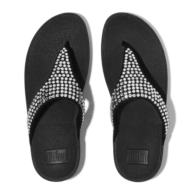 FitFlop Lulu maxi-crystal toe-post sandals E5U large