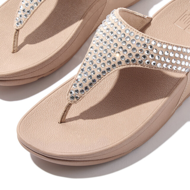 FitFlop Lulu maxi-crystal toe-post sandals E5U large