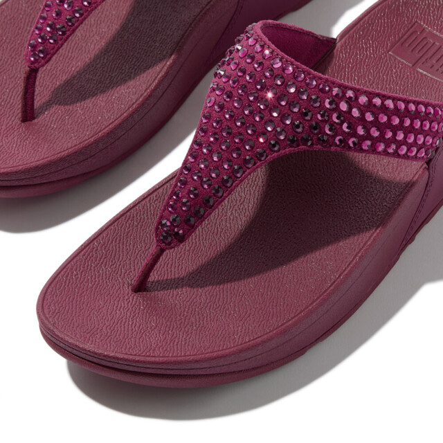 FitFlop Lulu maxi-crystal toe-post sandals E5U large