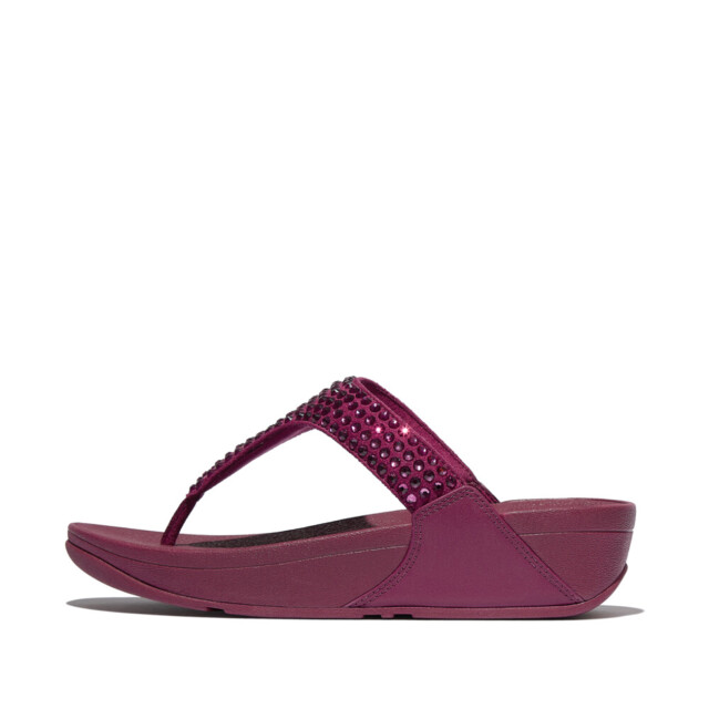 FitFlop Lulu maxi-crystal toe-post sandals E5U large