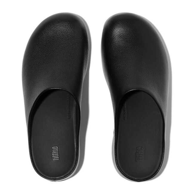 FitFlop Shuv tumbled-leather clogs E5Q large