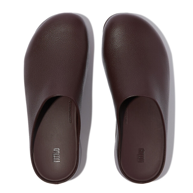 FitFlop Shuv tumbled-leather clogs E5Q large
