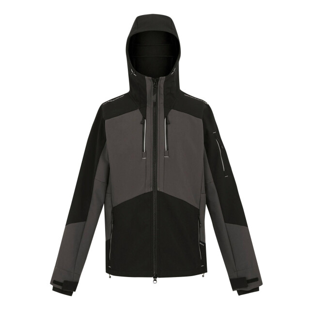 Regatta Heren stretch 3 layer soft shell jas UTRG11707_slategreyblack large