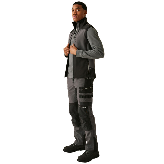 Regatta Heren 3-laags softshell bodywarmer UTRG11692_slategreyblack large