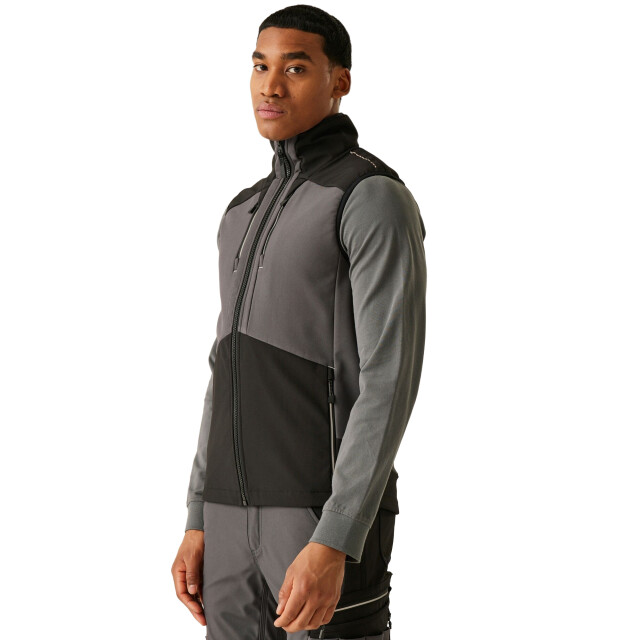 Regatta Heren 3-laags softshell bodywarmer UTRG11692_slategreyblack large