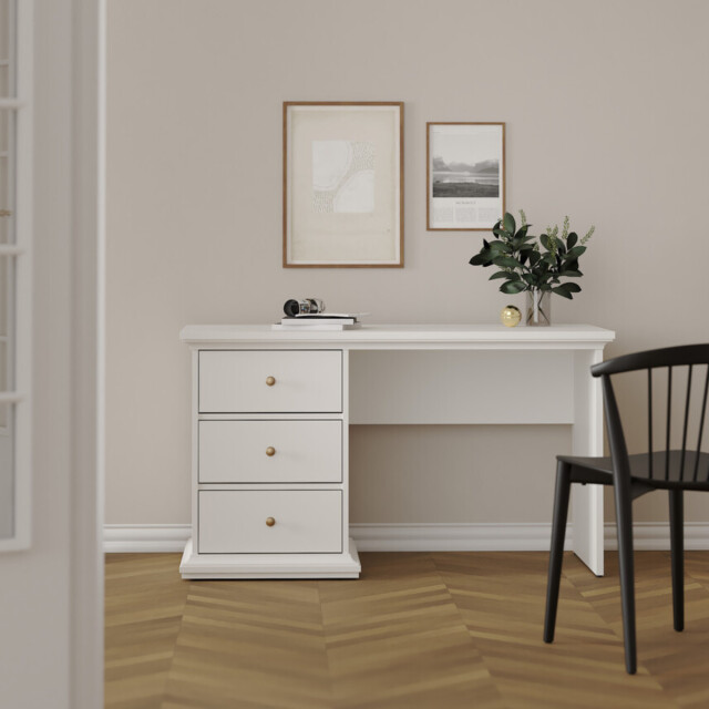 CaliCosy Bureau met 3 lades wit b130 cm sofia 3206045 large