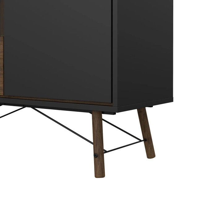 CaliCosy Vitrinekast met 2 deuren (waarvan 1 met glas) en 1 lade h161,8 cm joyce 3206065 large