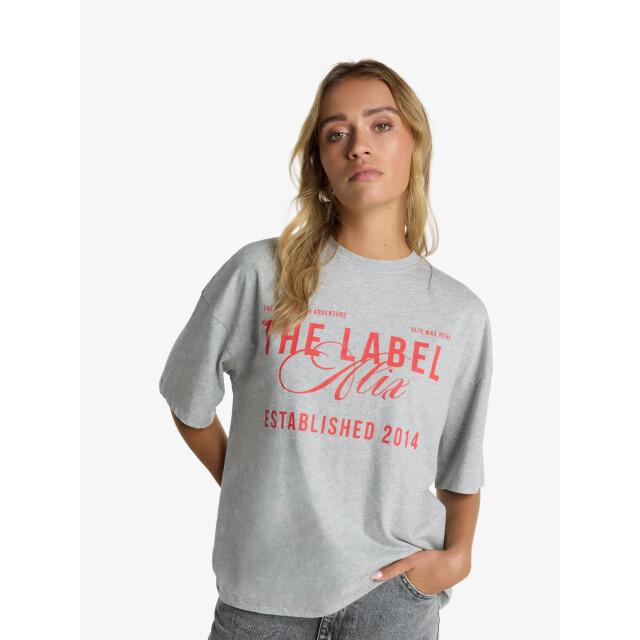 Alix The Label Dames t-shirt the label light grey melange 2506819226-940 large