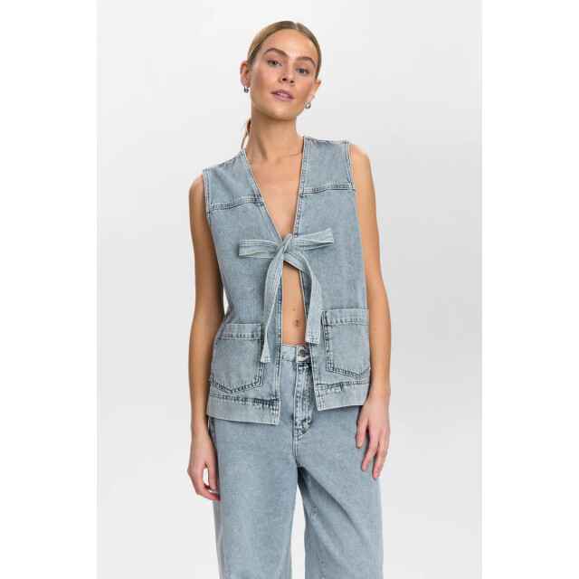 Nümph Nubrooklyn vest 705654 light blue bleach 705654 large