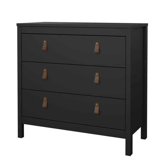 CaliCosy Ladekast met 3 lades matzwart b82,3 cm barcelone 3206089 large