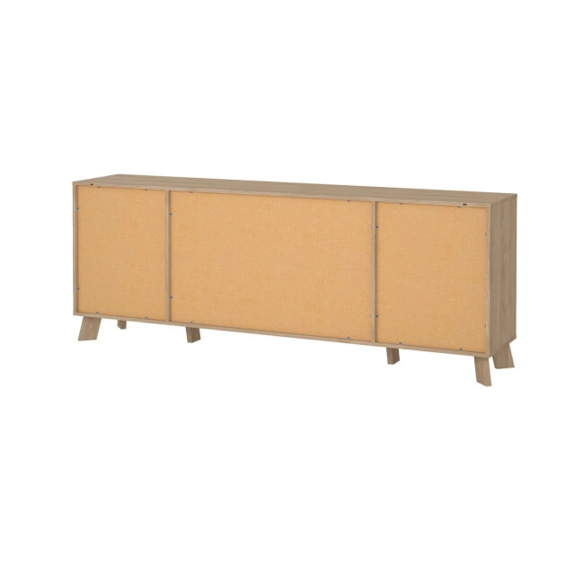 CaliCosy Dressoir met 4 deuren, 1 lade eikendecor en wit b195,7 cm storm 3206047 large