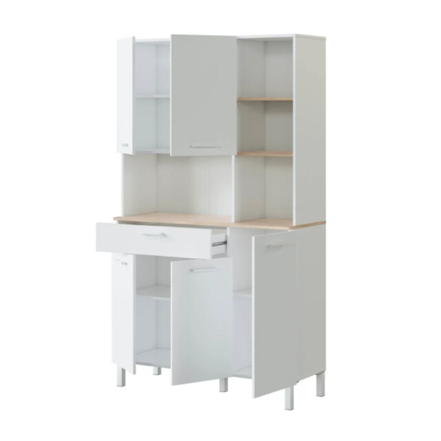 CaliCosy Keukenbuffetkast met 5 deuren en 1 lade h186 cm kira 2932021 large