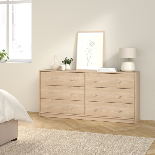 CaliCosy Dubbele ladekast met 6 lades b143,1 cm lise 3206069 large