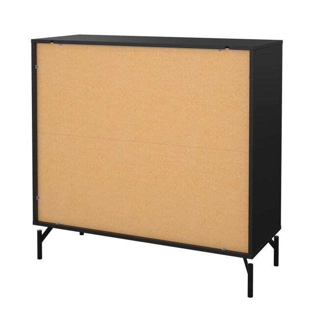 CaliCosy Ladekast met 4 lades matzwart met metalen onderstel h95,8 cm bora 3206379 large