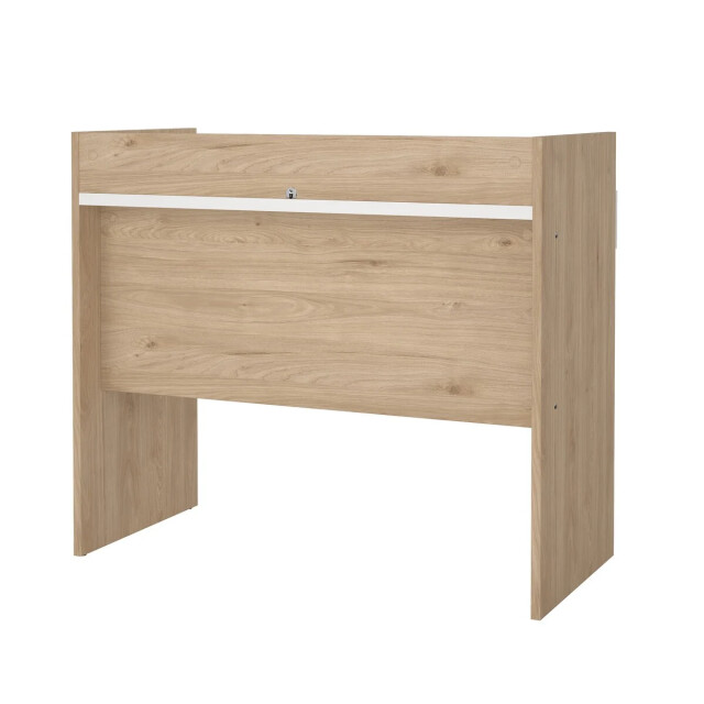 CaliCosy Bureau met 2 lades eikendecor en wit b102,1 cm function 3206395 large