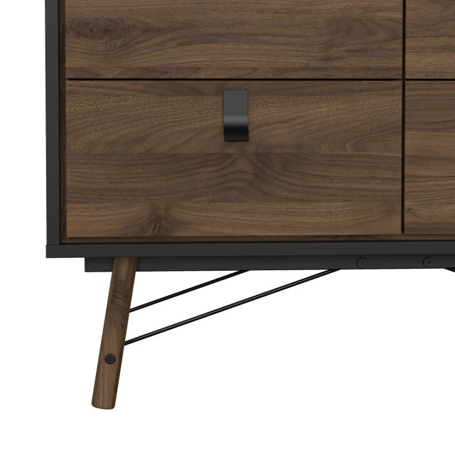 CaliCosy Dubbele ladekast met 6 lades en metalen onderstel b101,8 cm joyce 3206059 large