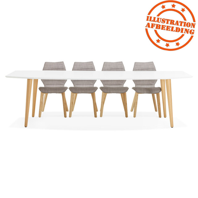 Alterego Eskimo uitschuifbare design eettafel 170-270x100x748 cm 2950082 large