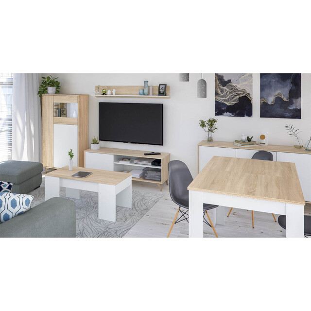 CaliCosy Salontafel met opklapbaar blad l100 cm alida 2930191 large