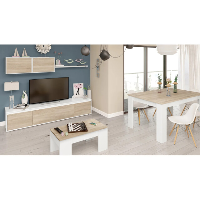 CaliCosy Salontafel met opklapbaar blad l100 cm alida 2930191 large