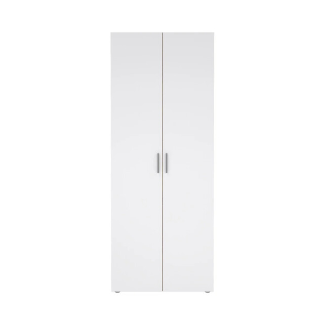 CaliCosy Kleerkast met 2 deuren eikendecor en hoogglans wit h200,9 cm lana 3206376 large