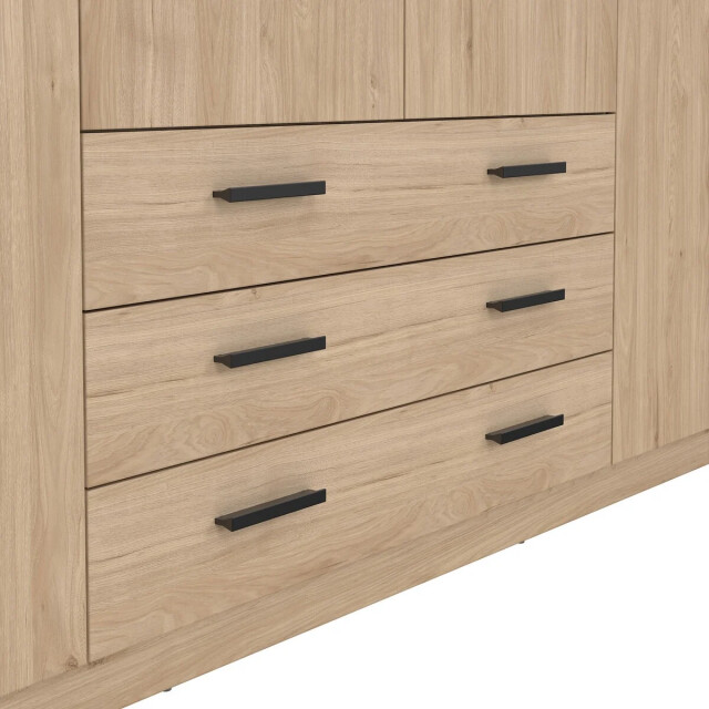 CaliCosy Kleerkast met 4 deuren en 3 lades b195,5 cm print 3206392 large