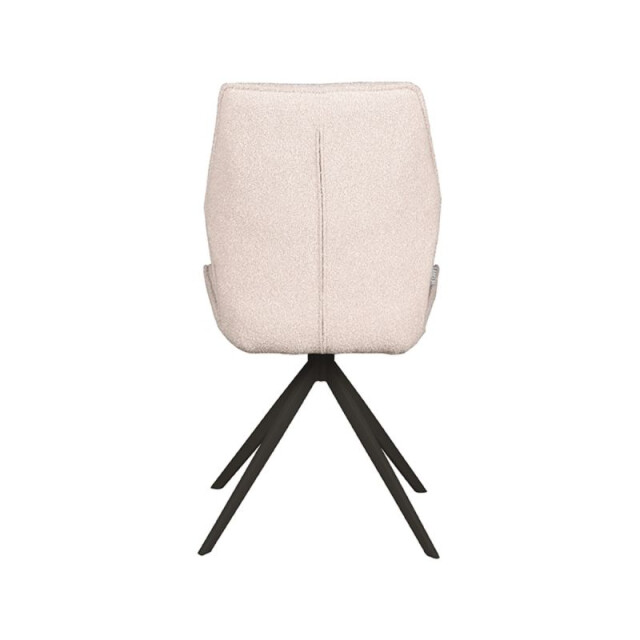 Label51 Eetkamerstoel comfy naturel boucle zwart onderstel set van 2 3183569 large