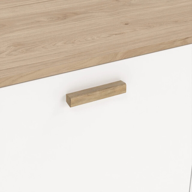 CaliCosy Dressoir met 2 deuren, 1 lade eikendecor en wit b98,7 cm storm 3206090 large