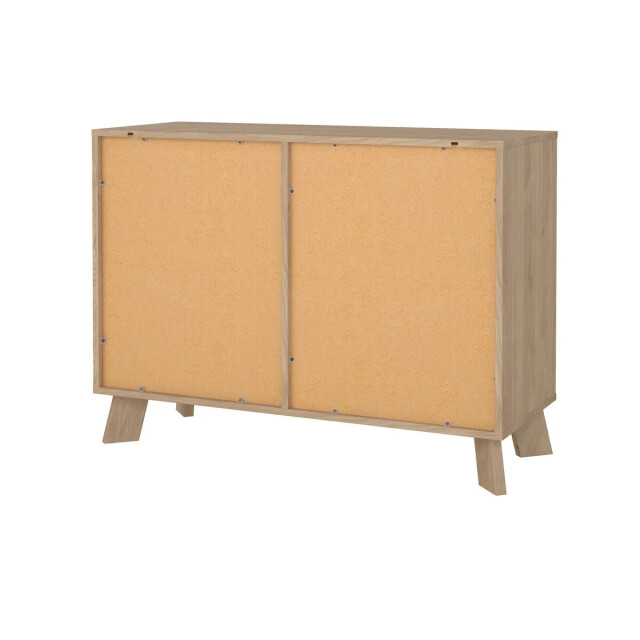 CaliCosy Dressoir met 2 deuren, 1 lade eikendecor en wit b98,7 cm storm 3206090 large