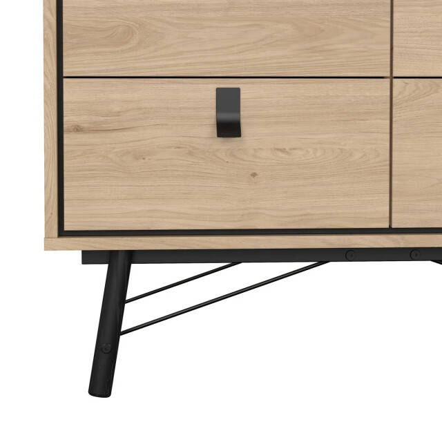 CaliCosy Dubbele ladekast met 6 lades en metalen onderstel b101,8 cm joyce 3206060 large