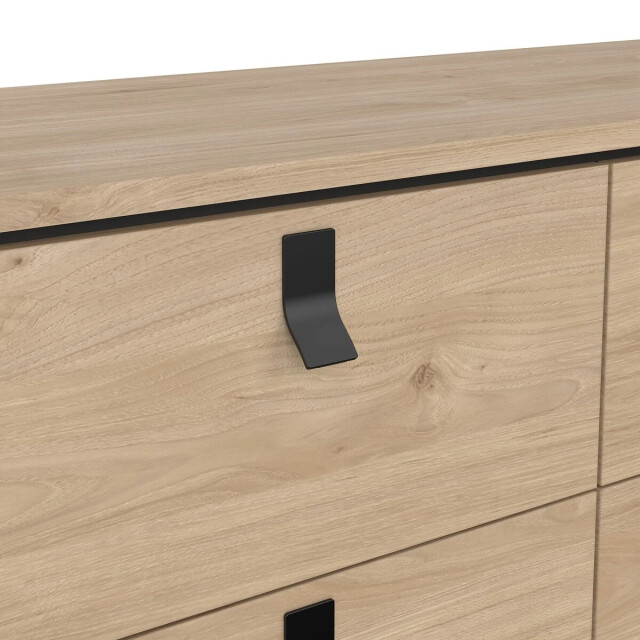 CaliCosy Dubbele ladekast met 6 lades en metalen onderstel b101,8 cm joyce 3206060 large