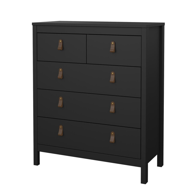 CaliCosy Ladekast met 5 lades matzwart h98,9 cm barcelone 3206044 large