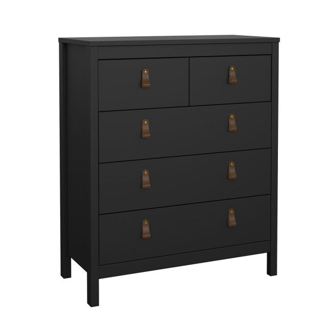 CaliCosy Ladekast met 5 lades matzwart h98,9 cm barcelone 3206044 large
