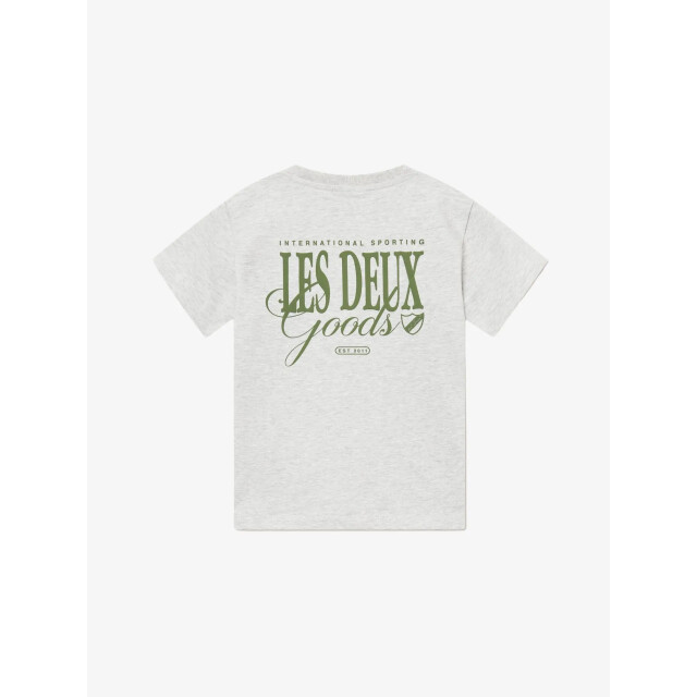 Les Deux Jongens t-shirt goods snow melange chive green LDK101111-230575-SNOW-MELANGE-CHIVE-GREEN large