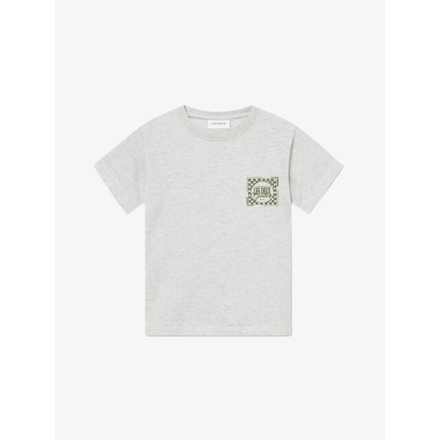Les Deux Jongens t-shirt goods snow melange chive green LDK101111-230575-SNOW-MELANGE-CHIVE-GREEN large