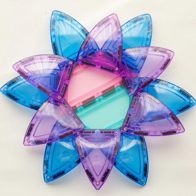 Learn and Grow Toys Learn and grow magnetische tegels pastel dome pakket 22 delig 850071175080 large