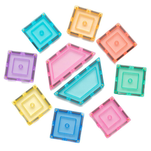 Learn and Grow Toys Learn and grow magnetische tegels pastel builder pack 112 stuks 850071175004 large