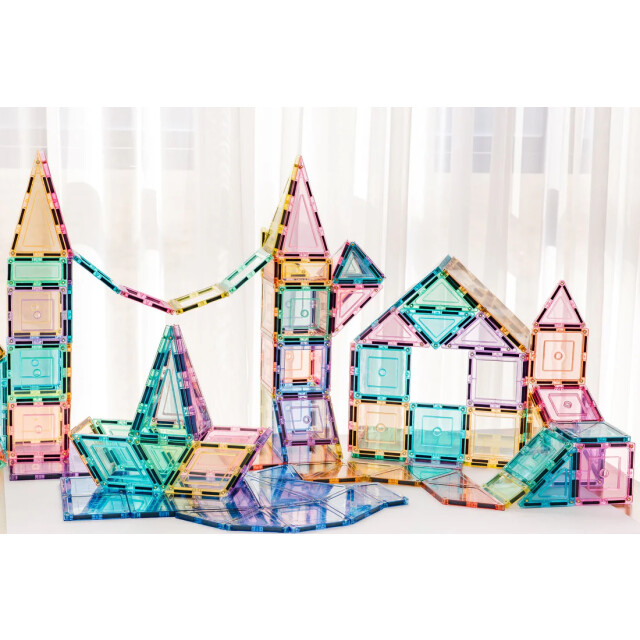 Learn and Grow Toys Learn and grow magnetische tegels pastel builder pack 112 stuks 850071175004 large