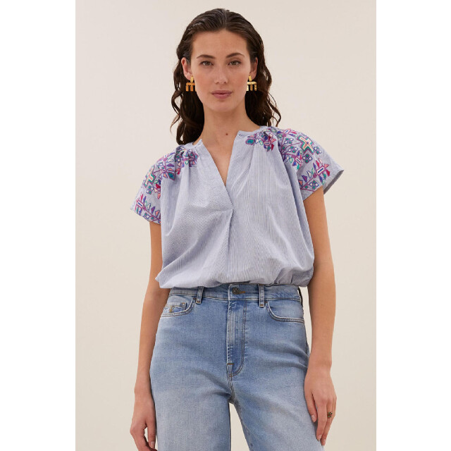 By-Bar Amsterdam Amie embroidery blouse 25112005 4322115040 large