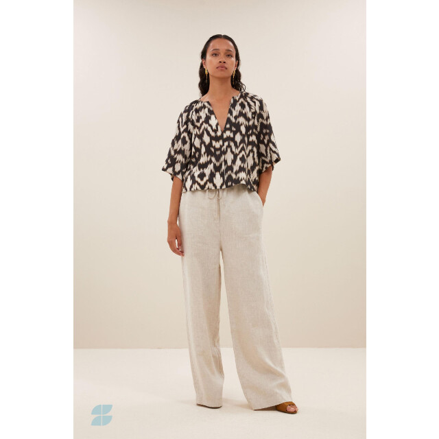 By-Bar Amsterdam Todd brown batik blouse 25112006 4322137044 large