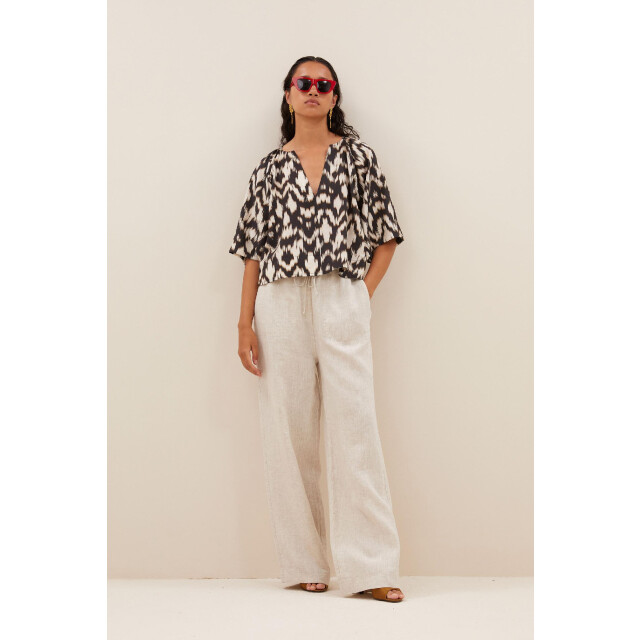 By-Bar Amsterdam Todd brown batik blouse 25112006 4322137044 large