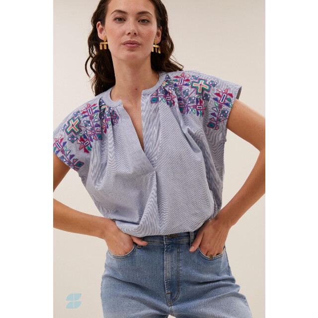 By-Bar Amsterdam Amie embroidery blouse 25112005 4322115040 large