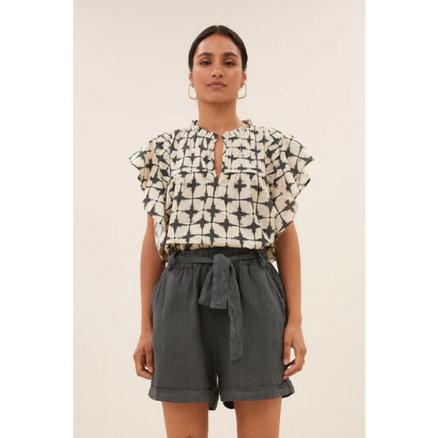 By-Bar Amsterdam Danee square tie dye blouse 25112071 4061882033 large