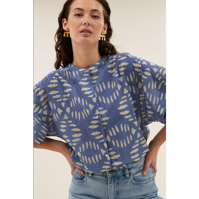 By-Bar Amsterdam Amber indigo blouse 25112085 4061883031 large