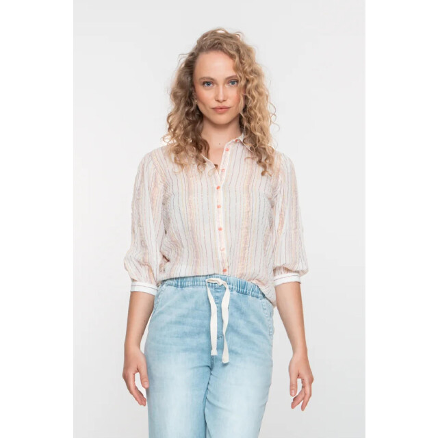 Geisha 53360-81 blouse lurex striped 4060027052 large