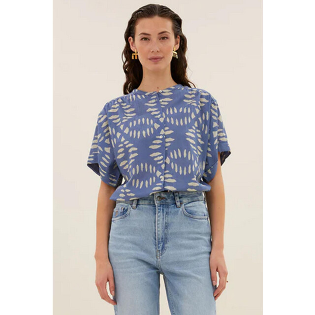 By-Bar Amsterdam Amber indigo blouse 25112085 4061883031 large