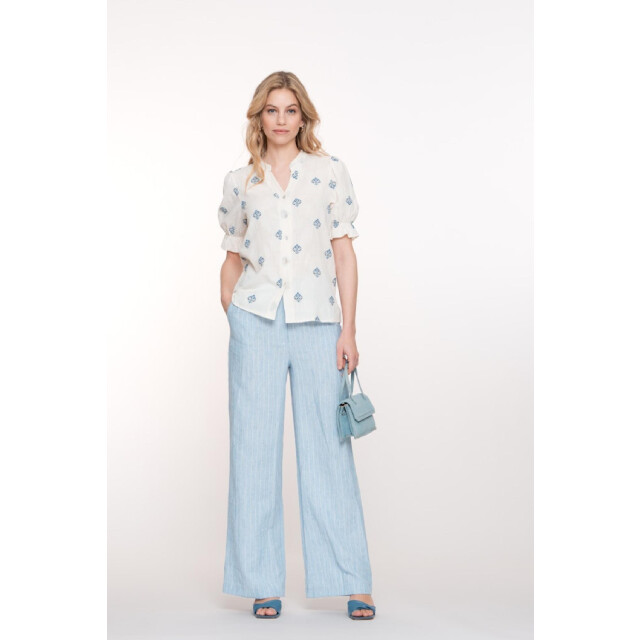 Geisha 53388-70 blouse embroidery short sleeve 4060045046 large