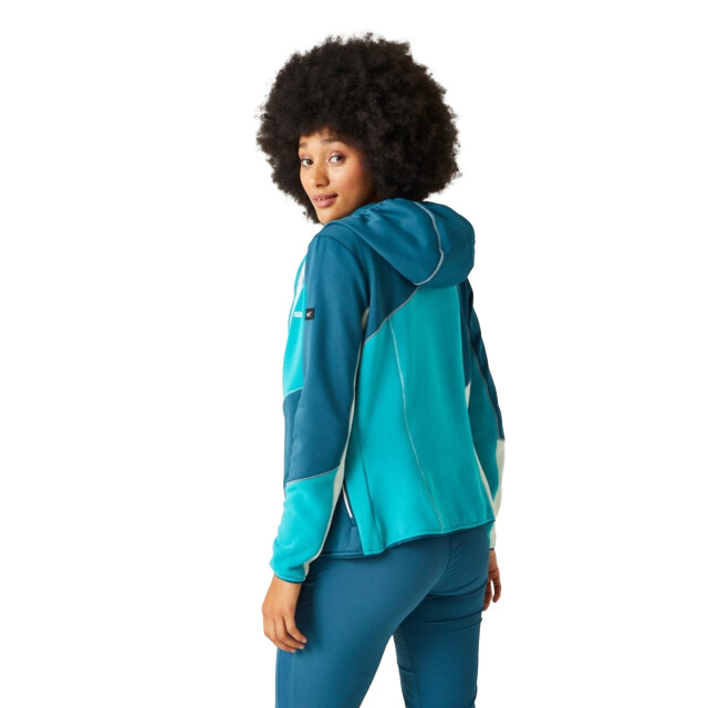 Regatta Dames walbury vii marl full zip fleecejack UTRG10821_moroccanbluetahoeblue large