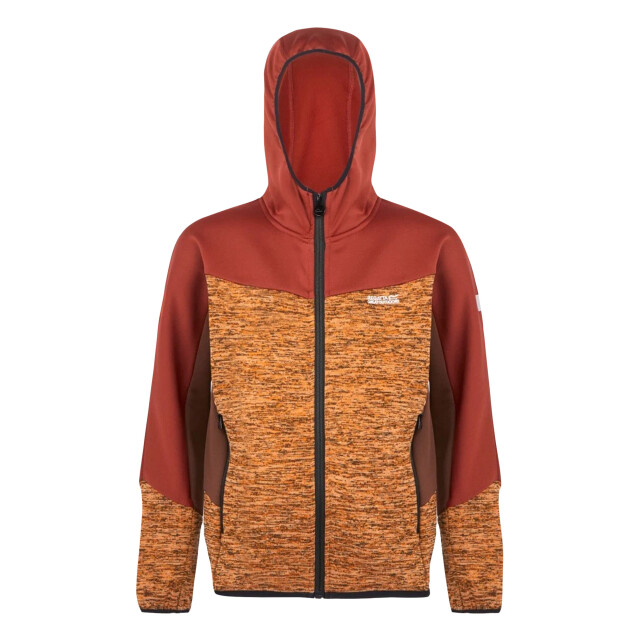 Regatta Kinder/kinder dissolver ix marl full zip fleecejack UTRG11296_foxredochre large